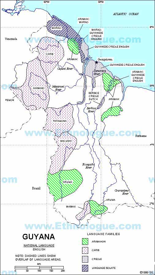 guyana_language_map